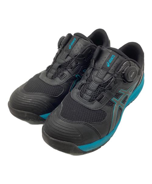 asics（アシックス）asics (アシックス) 安全靴 ブラック×ブルー サイズ:26.5の古着・服飾アイテム