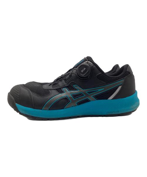 asics（アシックス）asics (アシックス) 安全靴 ブラック×ブルー サイズ:26.5の古着・服飾アイテム