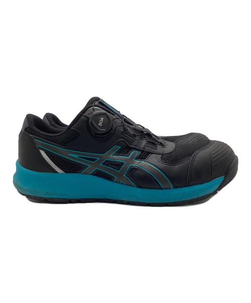 asics（アシックス）asics (アシックス) 安全靴 ブラック×ブルー サイズ:26.5の古着・服飾アイテム