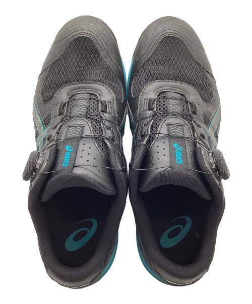 asics（アシックス）asics (アシックス) 安全靴 ブラック×ブルー サイズ:26.5の古着・服飾アイテム