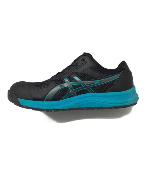 asics（アシックス）asics (アシックス) 安全靴 ブラック×ブルー サイズ:26.5の古着・服飾アイテム