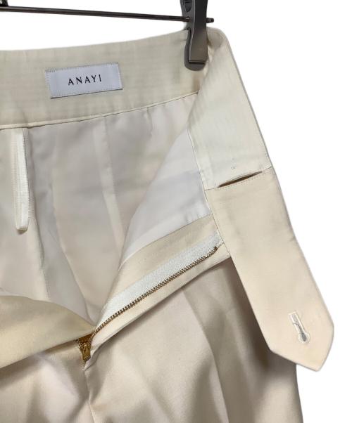 ANAYI（アナイ）ANAYI (アナイ) ワイドパンツ アイボリー サイズ:38の古着・服飾アイテム