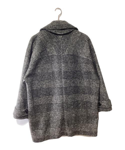 Spick and Span（スピック＆スパン）Spick and Span (スピック＆スパン) Wスライバーチェックハーフコート ブラック サイズ:38の古着・服飾アイテム