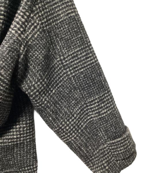 Spick and Span（スピック＆スパン）Spick and Span (スピック＆スパン) Wスライバーチェックハーフコート ブラック サイズ:38の古着・服飾アイテム