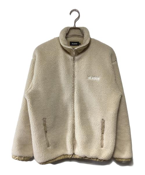 X-LARGE（エクストララージ）X-LARGE (エクストララージ) ボアジップアップジャケット アイボリー サイズ:Mの古着・服飾アイテム