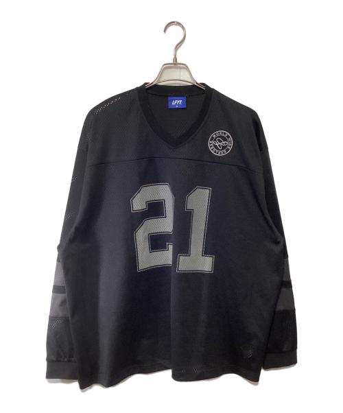 LFYT（エルエフワイティー）LFYT (エルエフワイティー) フットボールシャツ ブラック サイズ:XLの古着・服飾アイテム
