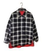 Calvin Klein Jeansカルバンクラインジーンズ）の古着「リバーシブルジャケット」｜ブラック×ホワイト×レッド