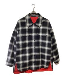 Calvin Klein Jeans（カルバンクラインジーンズ）の古着「リバーシブルジャケット」｜ブラック×ホワイト×レッド