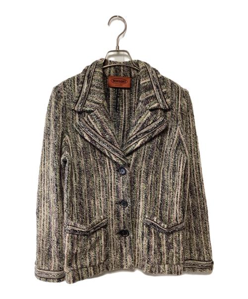 missoni（ミッソーニ）missoni (ミッソーニ) ニットジャケット マルチカラー サイズ:42の古着・服飾アイテム