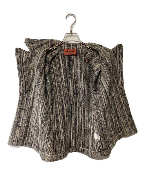 missoni（ミッソーニ）missoni (ミッソーニ) ニットジャケット マルチカラー サイズ:42の古着・服飾アイテム