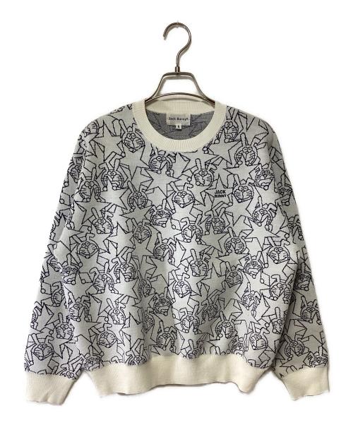 JACK BUNNY（ジャックバニー）JACK BUNNY (ジャックバニー) ゴルフウェア(トップス) ホワイト×ネイビーの古着・服飾アイテム