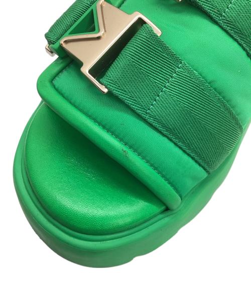 BOTTEGA VENETA（ボッテガベネタ）BOTTEGA VENETA (ボッテガベネタ) サンダル グリーン サイズ:41の古着・服飾アイテム
