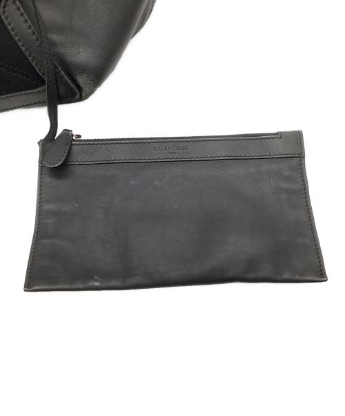BALENCIAGA（バレンシアガ）BALENCIAGA (バレンシアガ) レザーバッグ ブラックの古着・服飾アイテム