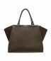 FENDI (フェンディ) トロワジュール /2WAYショルダーバッグ グレー×オレンジ カーフスキン：99800円