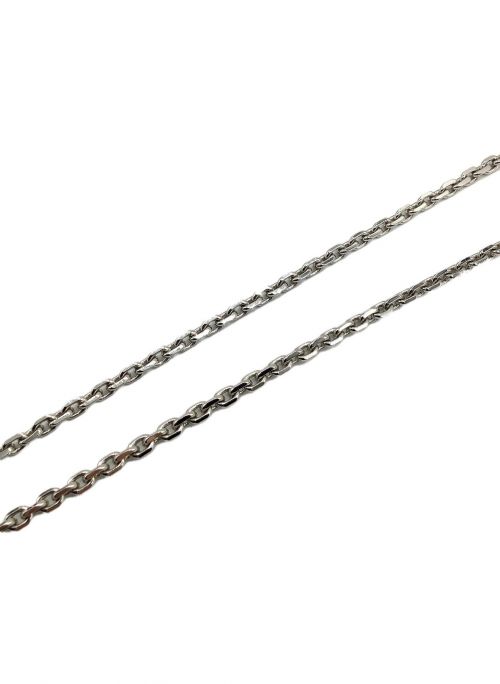 CHANEL（シャネル）CHANEL (シャネル) ココマークスクエアミラーネックレス シルバー×ブラックの古着・服飾アイテム