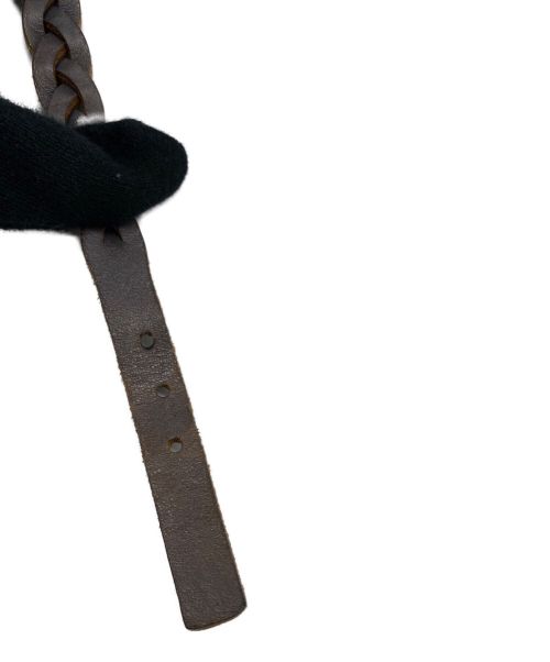 Yves Saint Laurent（イヴサンローラン）Yves Saint Laurent (イヴサンローラン) レザーブレスレット ブラウンの古着・服飾アイテム