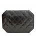 CHANEL (シャネル) ミニチェーンショルダーバッグ ブラック×ゴールド：280000円