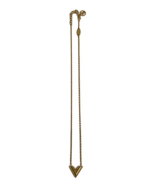 LOUIS VUITTON（ルイ ヴィトン）LOUIS VUITTON (ルイ ヴィトン) エッセンシャルVネックレス ゴールドの古着・服飾アイテム