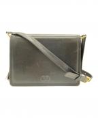 VALENTINO GARAVANIヴァレンティノ・ガラヴァーニ）の古着「ヴィンテージフリンジタッセルレザーショルダーバッグ」｜ブラック