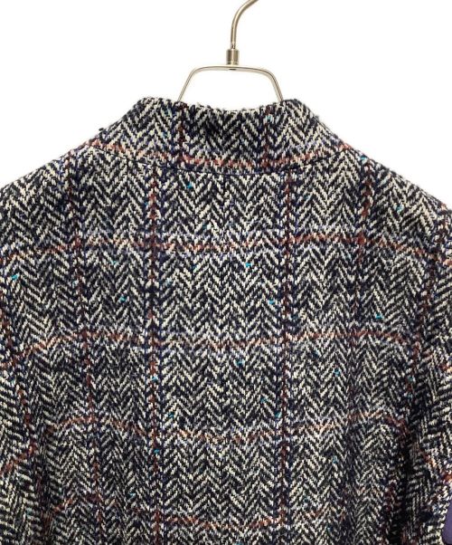 ELENDEEK（エレンディーク）ELENDEEK (エレンディーク) ツイードコート パープル×グレー サイズ:01の古着・服飾アイテム