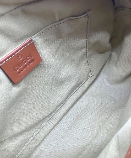 GUCCI（グッチ）GUCCI (グッチ) Vintage Web Canvas Shoulder Bag ブラウンの古着・服飾アイテム