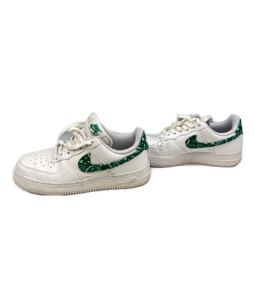 NIKE（ナイキ）NIKE (ナイキ) ローカットスニーカー ホワイト×グリーン サイズ:24の古着・服飾アイテム