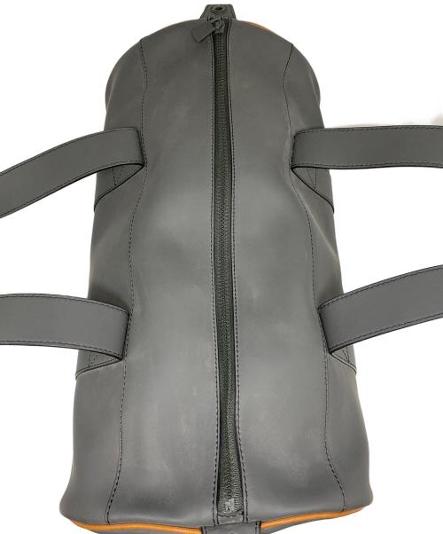 BALLY（バリー）BALLY (バリー) ボストンバッグ グレー×ブラウンの古着・服飾アイテム