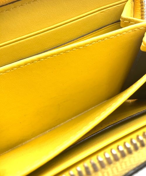 BALLY（バリー）BALLY (バリー) レザーコインケース イエロー×ネイビーの古着・服飾アイテム