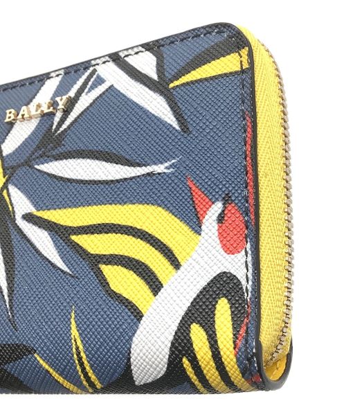 BALLY（バリー）BALLY (バリー) レザーコインケース イエロー×ネイビーの古着・服飾アイテム