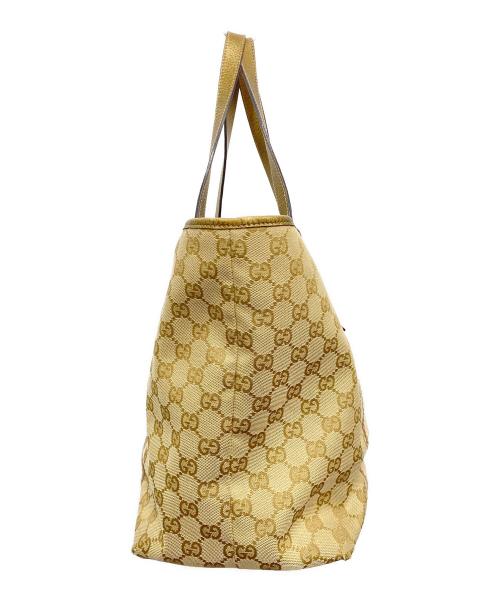 GUCCI（グッチ）GUCCI (グッチ) トートバッグ ベージュ×ゴールドの古着・服飾アイテム