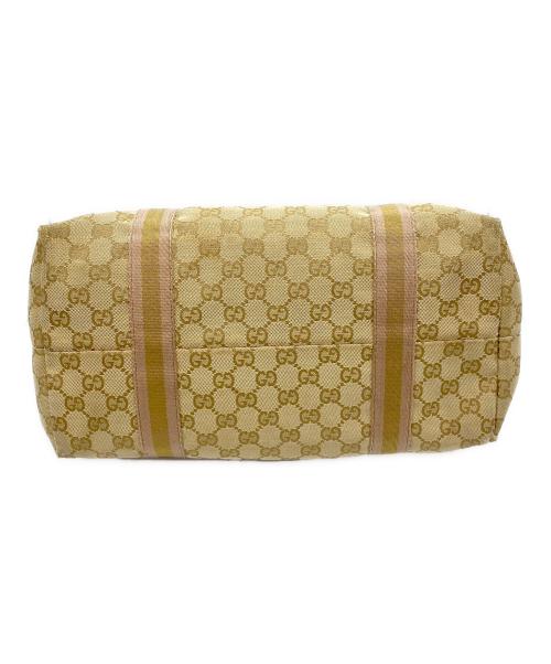GUCCI（グッチ）GUCCI (グッチ) トートバッグ ベージュ×ゴールドの古着・服飾アイテム