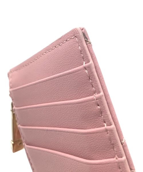 Christian Dior（クリスチャン ディオール）Christian Dior (クリスチャン ディオール) Lady Dior Cosmos ジップ カードホルダー ライトピンクの古着・服飾アイテム