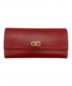 Salvatore Ferragamoサルヴァトーレ フェラガモ）の古着「長財布」｜レッド