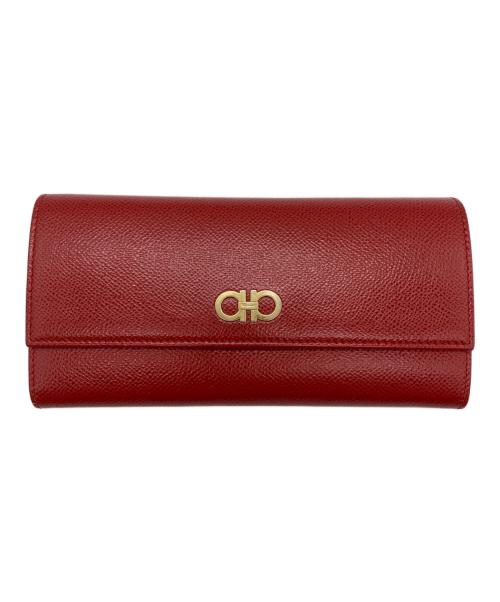 Salvatore Ferragamo（サルヴァトーレ フェラガモ）Salvatore Ferragamo (サルヴァトーレ フェラガモ) 長財布 レッドの古着・服飾アイテム