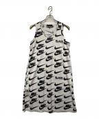 BLACK COMME des GARCONS × NIKEブラック コムデギャルソン × ナイキ）の古着「ノースリーブワンピース」｜ホワイト×ブラック