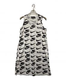 BLACK COMME des GARCONS × NIKE（ブラック コムデギャルソン × ナイキ）の古着「ノースリーブワンピース」｜ホワイト×ブラック