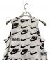 中古・古着 BLACK COMME des GARCONS × NIKE (ブラック コムデギャルソン × ナイキ) ノースリーブワンピース ホワイト×ブラック サイズ:M：5000円