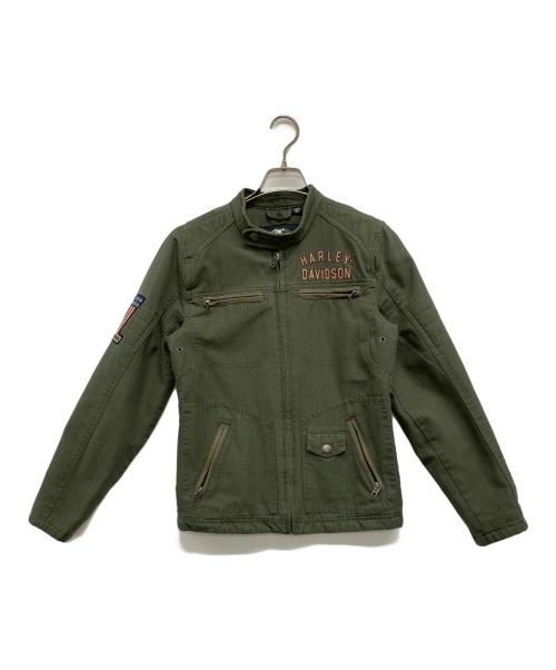 HARLEY-DAVIDSON（ハーレーダビッドソン）HARLEY-DAVIDSON (ハーレーダビッドソン) ジャケット グリーン サイズ:XSの古着・服飾アイテム