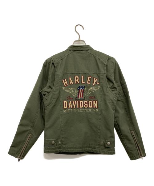 HARLEY-DAVIDSON（ハーレーダビッドソン）HARLEY-DAVIDSON (ハーレーダビッドソン) ジャケット グリーン サイズ:XSの古着・服飾アイテム