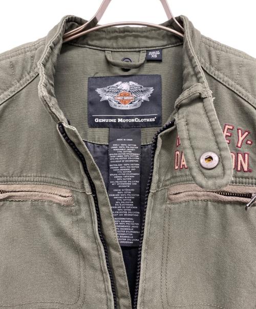 HARLEY-DAVIDSON（ハーレーダビッドソン）HARLEY-DAVIDSON (ハーレーダビッドソン) ジャケット グリーン サイズ:XSの古着・服飾アイテム