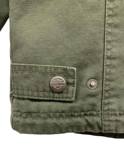 HARLEY-DAVIDSON（ハーレーダビッドソン）HARLEY-DAVIDSON (ハーレーダビッドソン) ジャケット グリーン サイズ:XSの古着・服飾アイテム