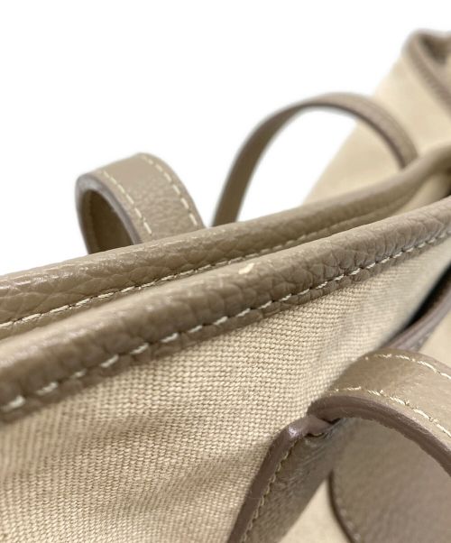 IACUCCI（イアクッチ）IACUCCI (イアクッチ) ソルベットヴァカンツァ　トートバッグ ベージュ×ブラウンの古着・服飾アイテム