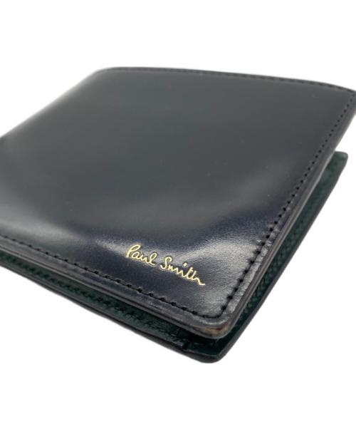 PAUL SMITH（ポールスミス）PAUL SMITH (ポールスミス) 2つ折り財布 ブラックの古着・服飾アイテム
