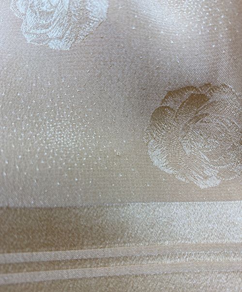 CHANEL（シャネル）CHANEL (シャネル) カメリア シルクスカーフ オレンジの古着・服飾アイテム