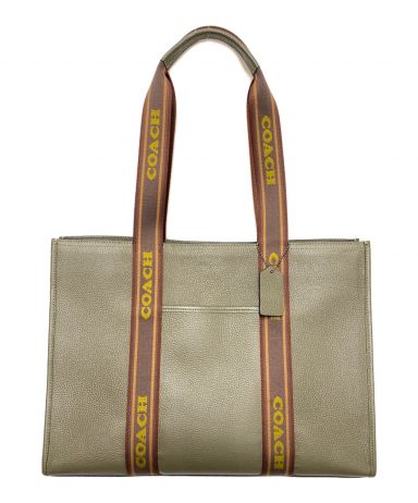 【極美品・お値下げ実施中】COACH コーチ オプアート ビジネス トートバッグ COACH コーチ オプアート シグネチャー柄 ビジネス トートバッグ