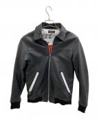 LA ROCKAラ ロッカ）の古着「神風レザージャケット」｜ブラック