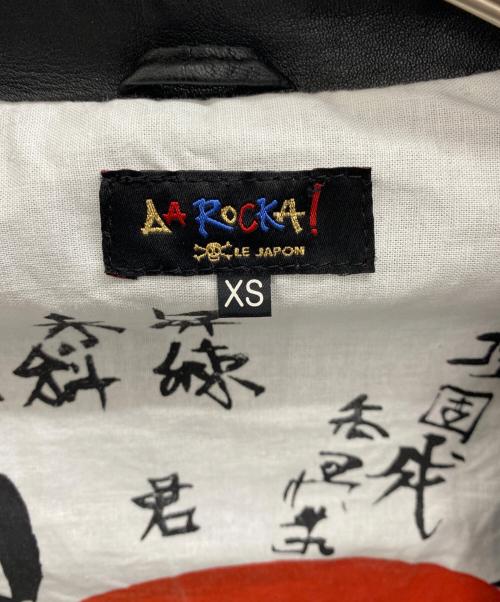 LA ROCKA（ラ ロッカ）LA ROCKA (ラ ロッカ) 神風レザージャケット ブラック サイズ:XSの古着・服飾アイテム