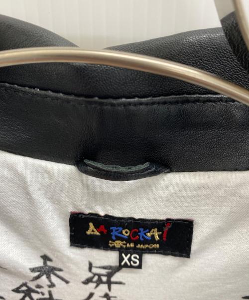 LA ROCKA（ラ ロッカ）LA ROCKA (ラ ロッカ) 神風レザージャケット ブラック サイズ:XSの古着・服飾アイテム