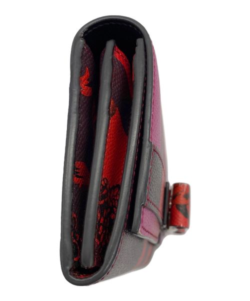 Salvatore Ferragamo（サルヴァトーレ フェラガモ）Salvatore Ferragamo (サルヴァトーレ フェラガモ) リボンモチーフ長財布 パープル×レッド サイズ:-の古着・服飾アイテム