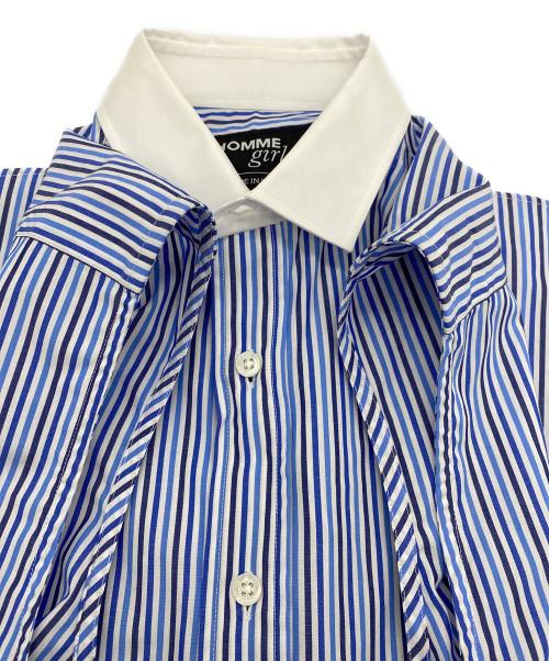 HOMME girls（オムガールズ）HOMME girls (オムガールズ) CUTOFF SLEEVELESS SHIRT ブルー サイズ:Sの古着・服飾アイテム